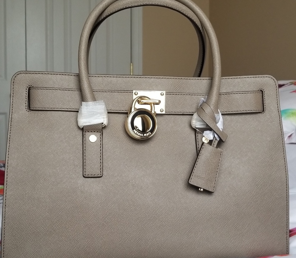 Michael Kors grey gray handbag crossbody purse NWT